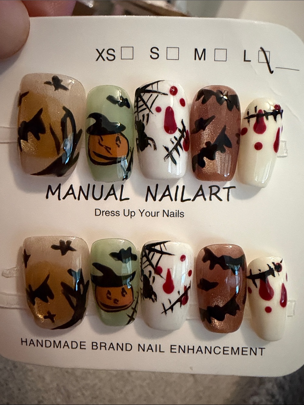 Halloween design nail set